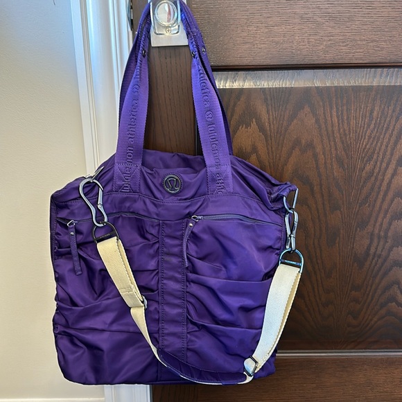 lululemon athletica Bags Vintage Lululemon Purple Bag Poshmark